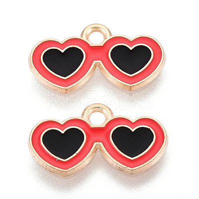 Beach Theme Alloy Enamel Pendants X-ENAM-T022-33N-1