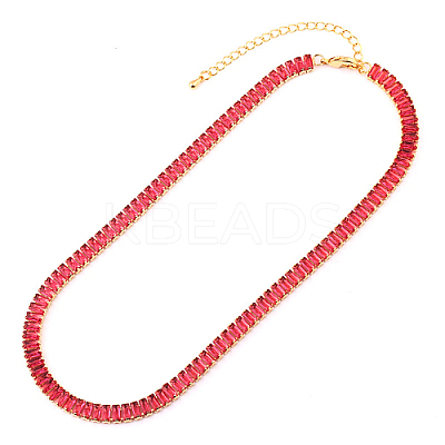 Cubic Zirconia Classic Tennis Necklace HW0475-04-1
