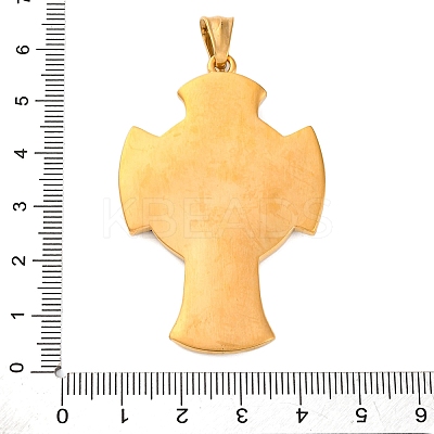 304 Stainless Steel Big Pendants STAS-P372-05AG-1