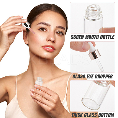 Empty Glass Dropper Bottles AJEW-GF0009-80A-1