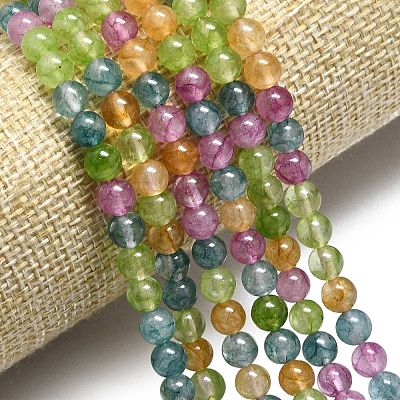 Natural Malaysia Jade Beads Strands G-L645-C01-6mm-10-1