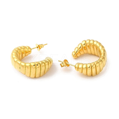 Golden 304 Stainless Steel Stud Earrings EJEW-K257-01C-G-1