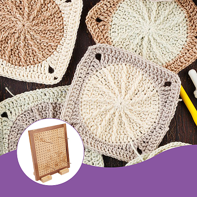 Rectangle Wood Crochet Blocking Board DIY-BC0013-59C-1