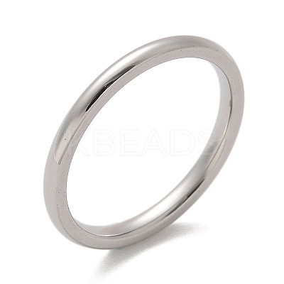 304 Stainless Steel Plain Band Rings STAS-I160-E-P-1