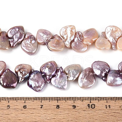 Natural Baroque Keshi Pearl Beads Strands PEAR-N020-P23-01A-1