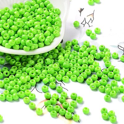 Baking Paint Glass Seed Beads SEED-H002-I-B509-1