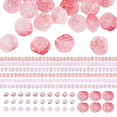 DIY Glass & Acrylic Beads Jewelry Making Finding Kit DIY-TA0009-90-1