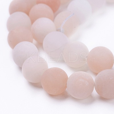 Natural Pink Aventurine Beads Strands X-G-F520-56-4mm-1