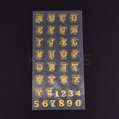 Waterproof Hot Stamping Stickers DIY-K016-A08-1