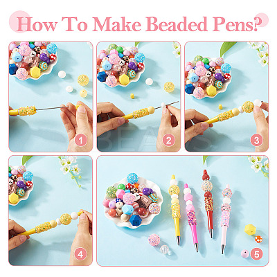 8Pcs Star Sequin Ball-Point Pen FIND-TA0006-16-1