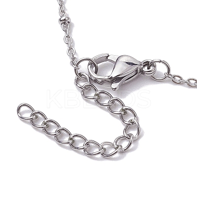 Electroplated Cube Natural Quartz Bead Link Bracelets BJEW-JB10327-1