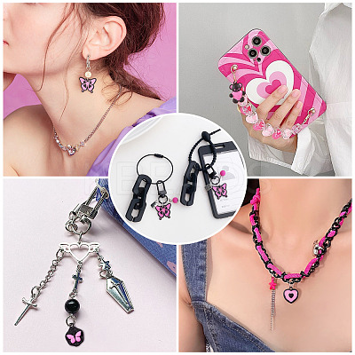 20Pcs 10 Style Spray Painted Alloy Pendants FIND-TA0002-89-1