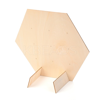 Poplar Wood Donut Rack Supplies Display DJEW-H006-02B-1