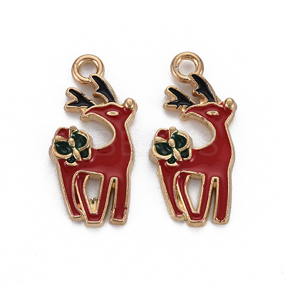 Alloy Enamel Pendants ENAM-S126-063-NR-1