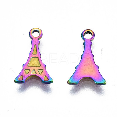 Ion Plating(IP) 201 Stainless Steel Charms STAS-S119-139-1
