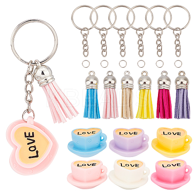 High Tea Theme Resin Keychain Making Kits DIY-CA0005-19B-1