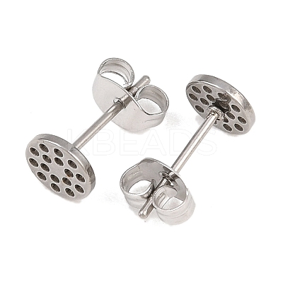 304 Stainless Steel Stud Earring Findings STAS-P434-06A-P-1
