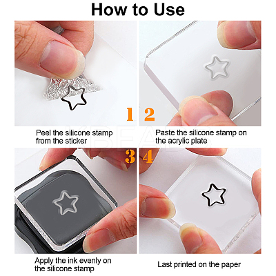 Summer Theme PVC Plastic Clear Stamps DIY-WH0631-0658-1