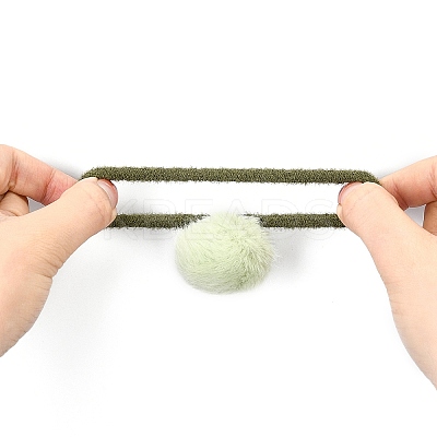 Imitation Wool Girls Hair Accessories OHAR-S190-17B-1