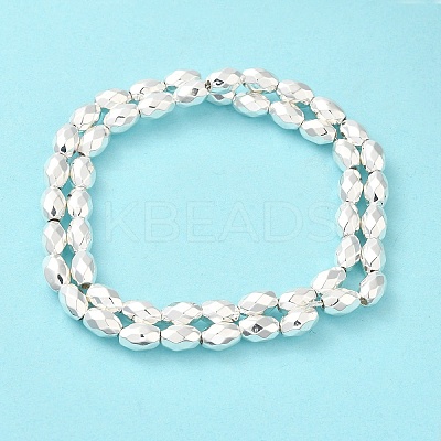 Electroplated Strong Magnetic Synthetic Hematite Beads Strands G-P518-03D-1