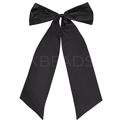 Polyester Big Bowknot for Christmas Decoration HJEW-WH0063-006C-1