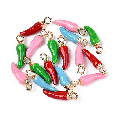 Alloy Enamel Pendants FIND-Z084-02G-1