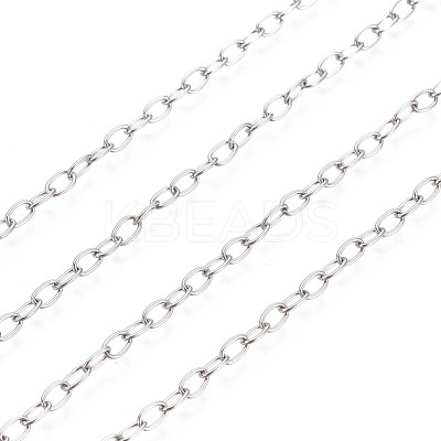 Tarnish Resistant 304 Stainless Steel Cable Chains CHS-L024-013A-1