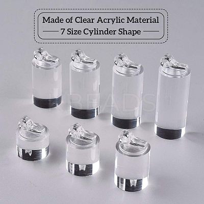 Acrylic Single Jewelry Display Stand Sets RDIS-FG0001-02-1