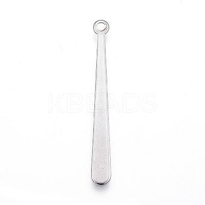 Tarnish Resistant 201 Stainless Steel Pendants STAS-P134-30-1