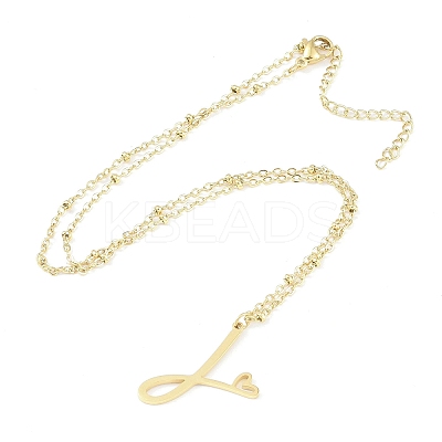 304 Stainless Steel Pendant Necklaces LS-NJEW-H029-02G-J-1