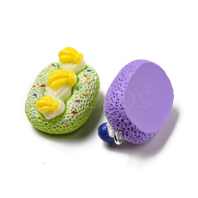 Imitation Food Opaque Resin Pendants RESI-A031-04-1