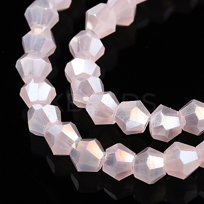 Imitation Jade Electroplate Glass Beads Strands EGLA-A039-J2mm-B07-1