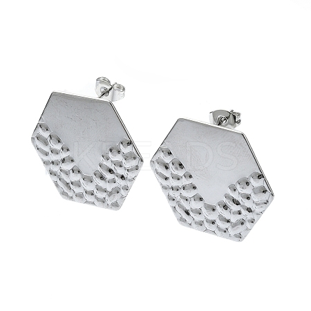Tarnish Resistant 201 Stainless Steel Stud Earrings EJEW-K270-31P-1