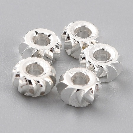 Brass Beads KK-O133-302B-S-1