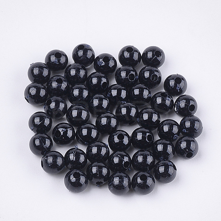 Opaque Plastic Beads X-KY-T005-6mm-616-1