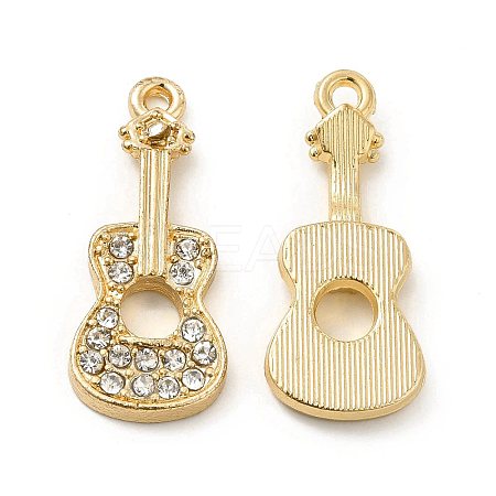 Rack Plating Alloy Rhinestone Pendants ALRI-M006-13G-1