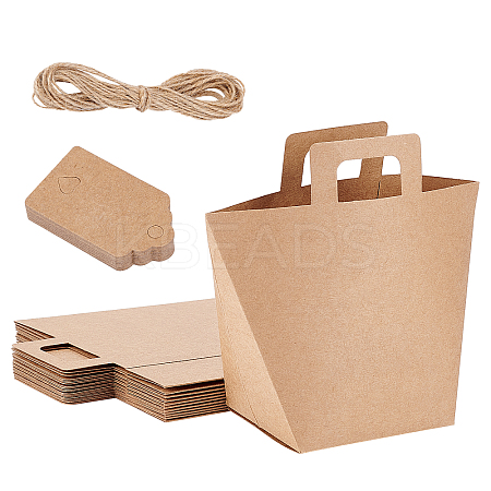  Rectangle Foldable Creative Kraft Paper Gift Bag CON-NB0001-86-1