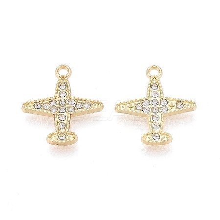 Alloy & Crystal Rhinestone Pendants PALLOY-T095-07KCG-1