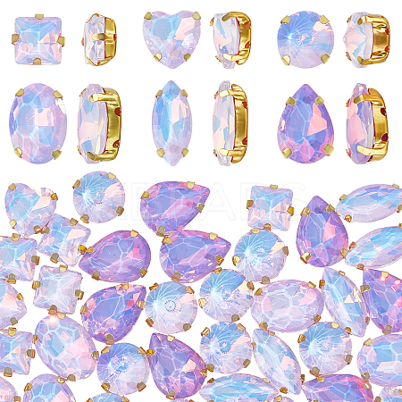 106pcs 6 Style Sew On Rhinestone FIND-OC0004-09B-1