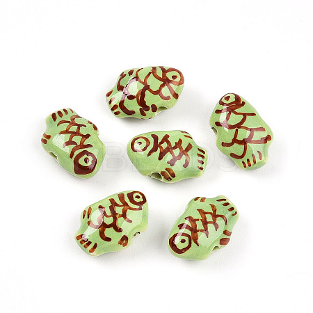 Handmade Porcelain Beads PORC-N009-07A-1