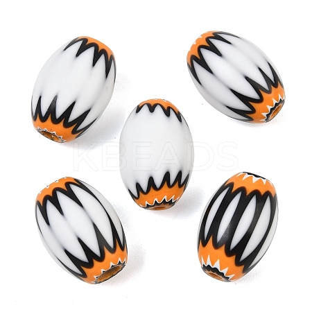 Handmade Millefiori Glass Beads GL-CBAAE72-01A-07-1