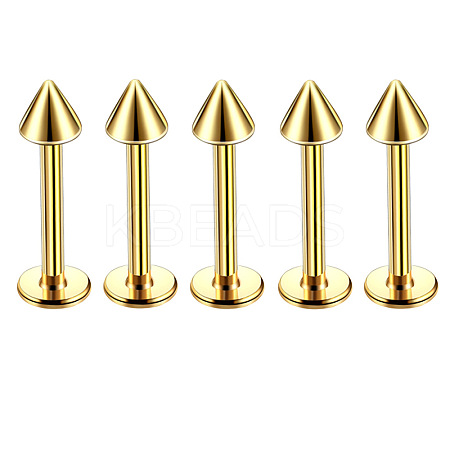 304 Stainless Steel Cone Internally Threaded Labrets for Women Men WG9B6EB-10-1