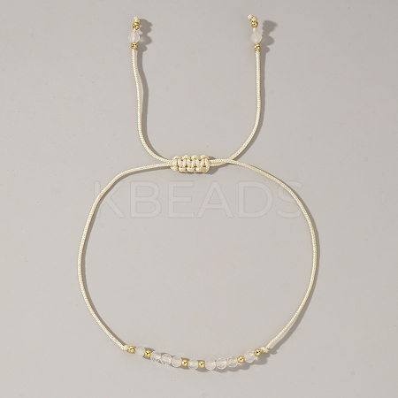Natural Birthstone Braided Bead Bracelets for Women LS-VA8051-6-1
