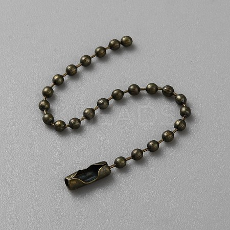 100Pcs Steel Ball Chains for Price Tag Chains FIND-SP0002-58AB-1