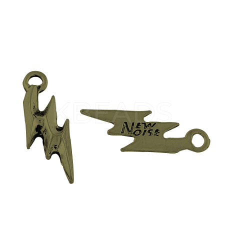 Alloy Lightning Pendants LS-TIBEP-20049-AB-NR-1