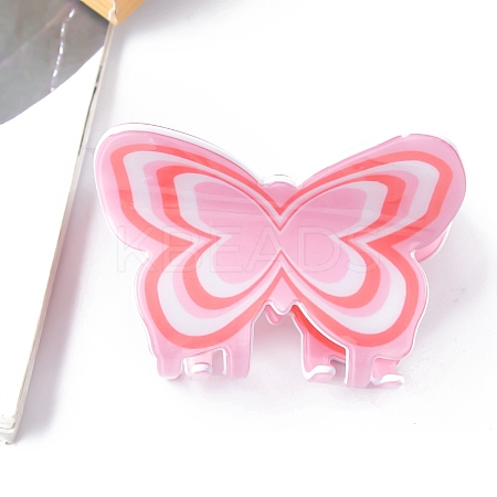 Butterfly PVC Claw Hair Clips PW-WG60625-04-1