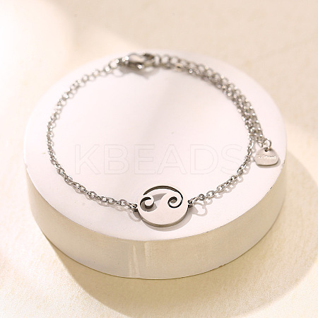 304 Stainless Steel Link Bracelets WGDD040-05-1