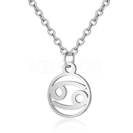 Non-Tarnish 201 Stainless Steel Pendants Necklaces LS-NJEW-S063-TN505-4-1