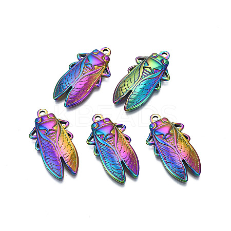 Ion Plating(IP) 201 Stainless Steel Pendants LS-X-STAS-S119-165M-1