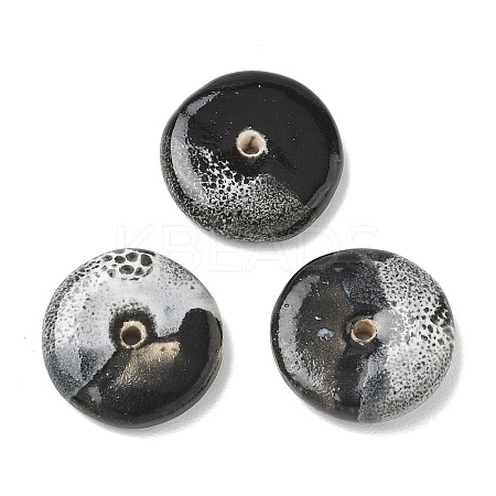 Vintage Handmade Two Tone Porcelain Beads PORC-NH0002-01B-1
